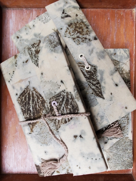 Diaries - Eco-printed Silk Cover